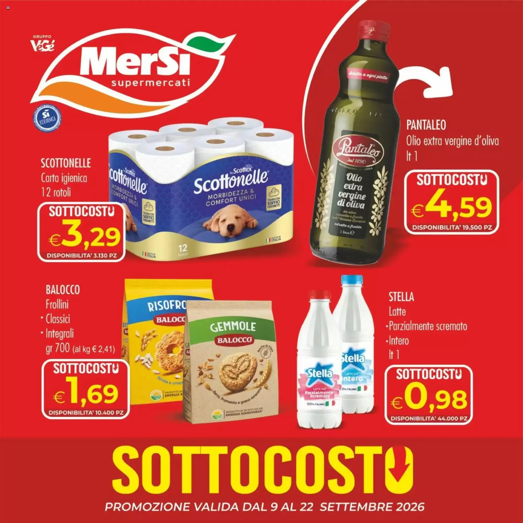 Volantino promozionale MerSi Supermercati valide dal 09/09/2026 - Pagina 1.