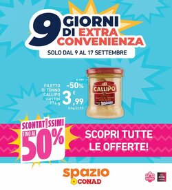 Volantino promozionale Spazio Conad  valide dal 09/09/2026