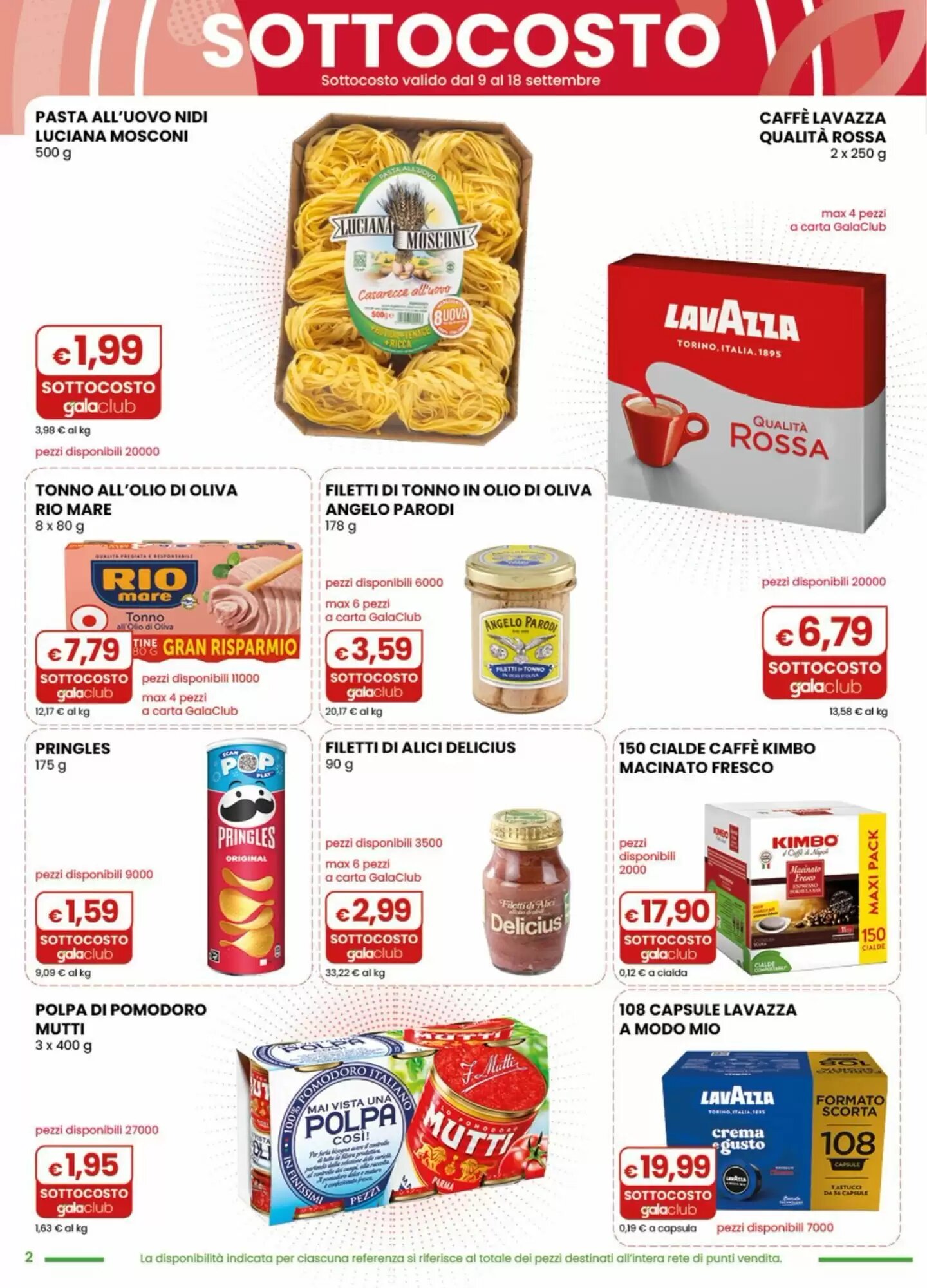 Volantino promozionale Gala Supermercati  valide dal 09/09/2026 - Pagina 1.