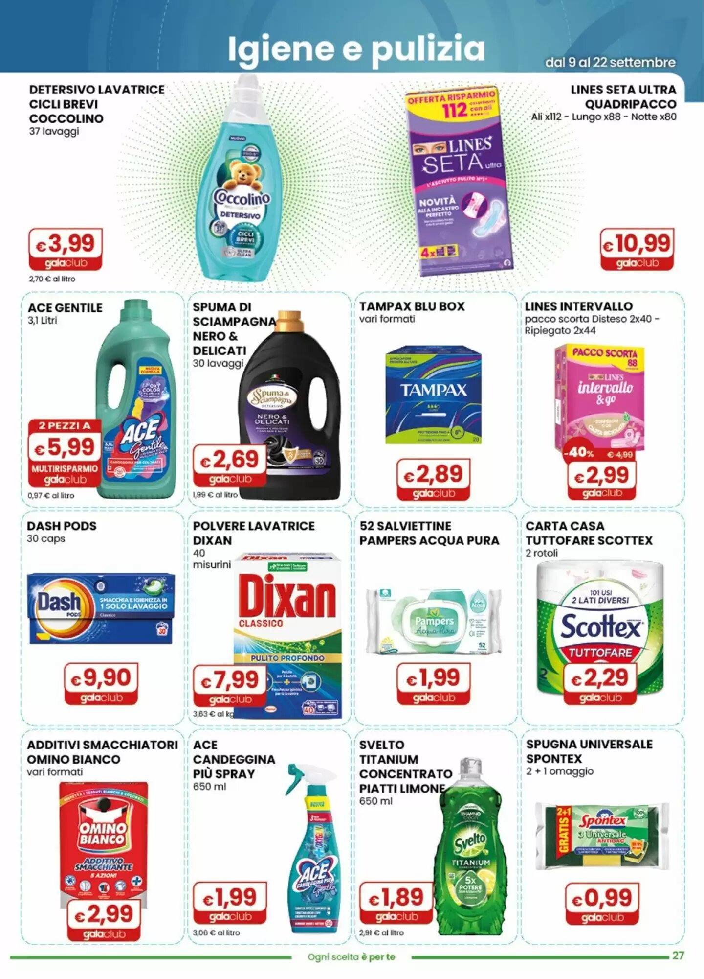 Volantino promozionale Gala Supermercati  valide dal 09/09/2026 - Pagina 26.