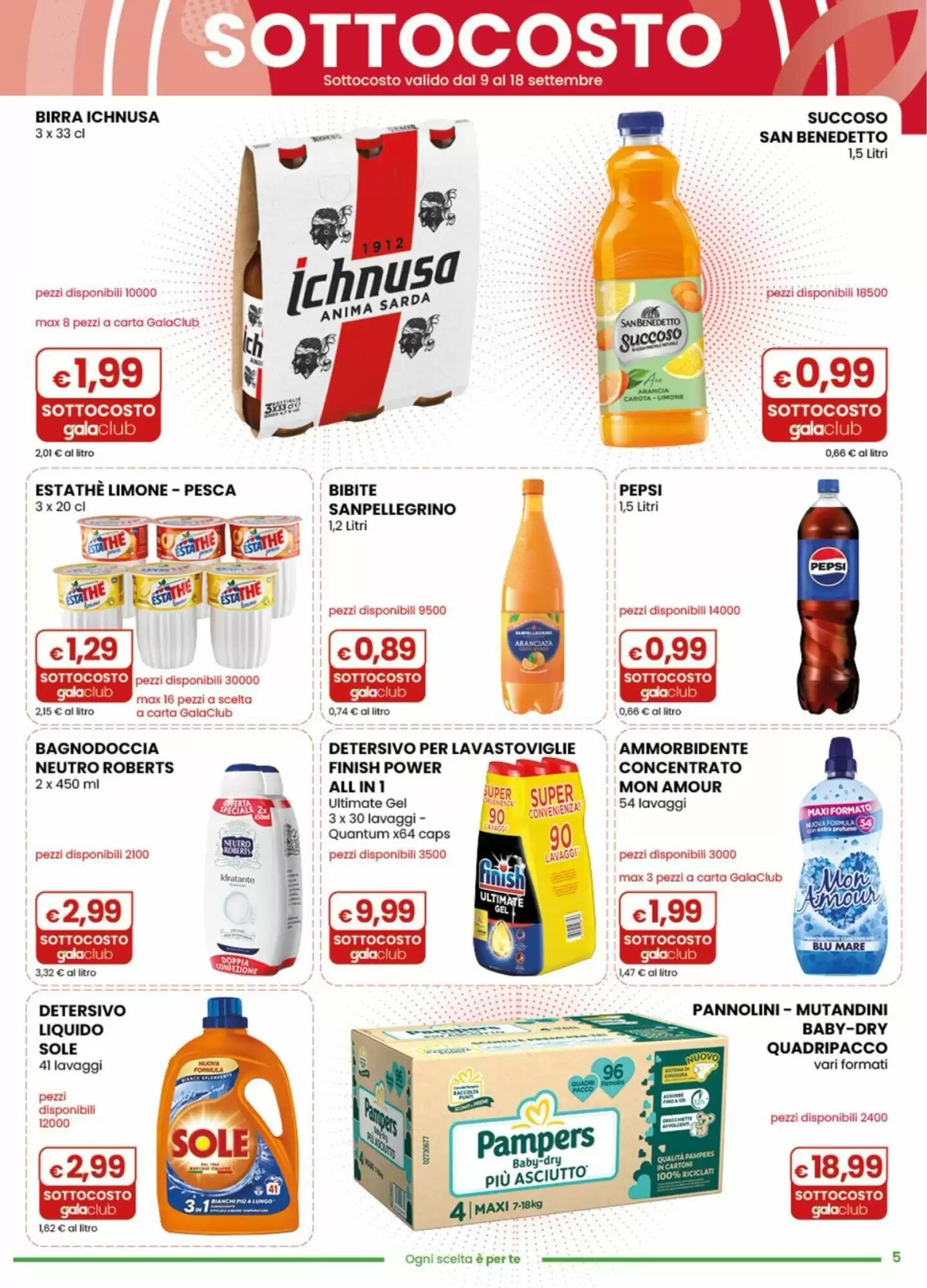 Volantino promozionale Gala Supermercati  valide dal 09/09/2026 - Pagina 4.
