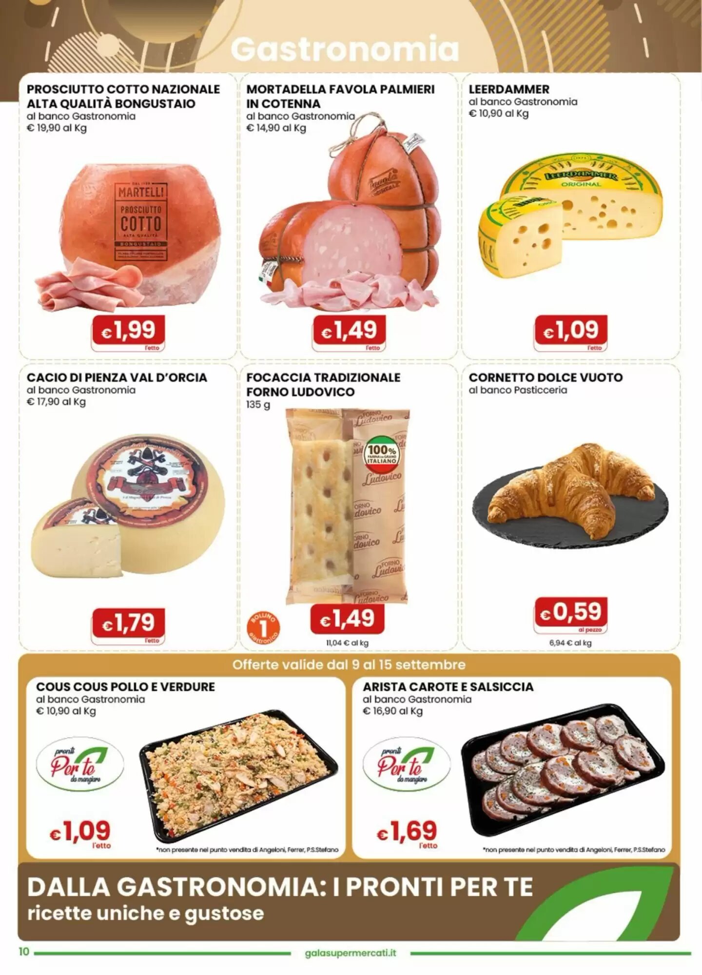 Volantino promozionale Gala Supermercati  valide dal 09/09/2026 - Pagina 9.