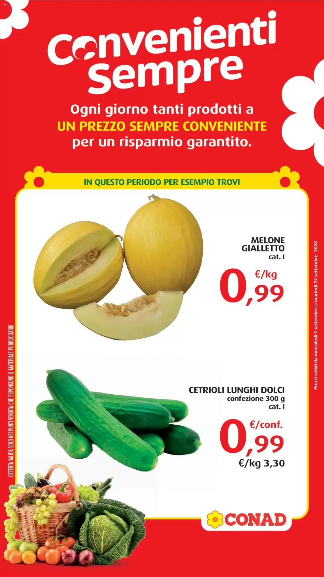 Volantino promozionale Conad valide dal 09/09/2026 - Pagina 1.