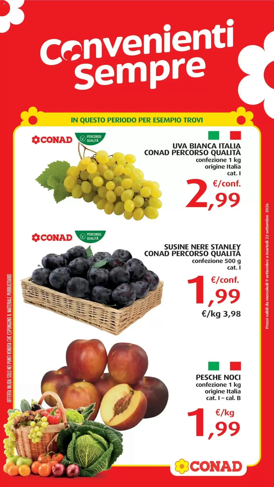 Volantino promozionale Conad  valide dal 09/09/2026 - Pagina 3.