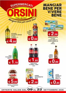 Volantino promozionale Orsini Market  valide dal 09/09/2026