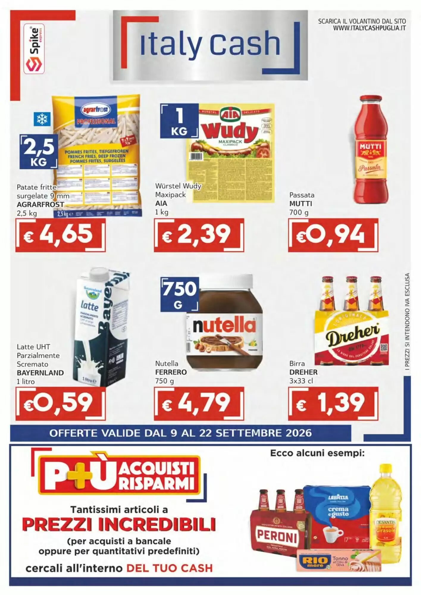 Volantino promozionale Italy Cash valide dal 09/09/2026 - Pagina 1.