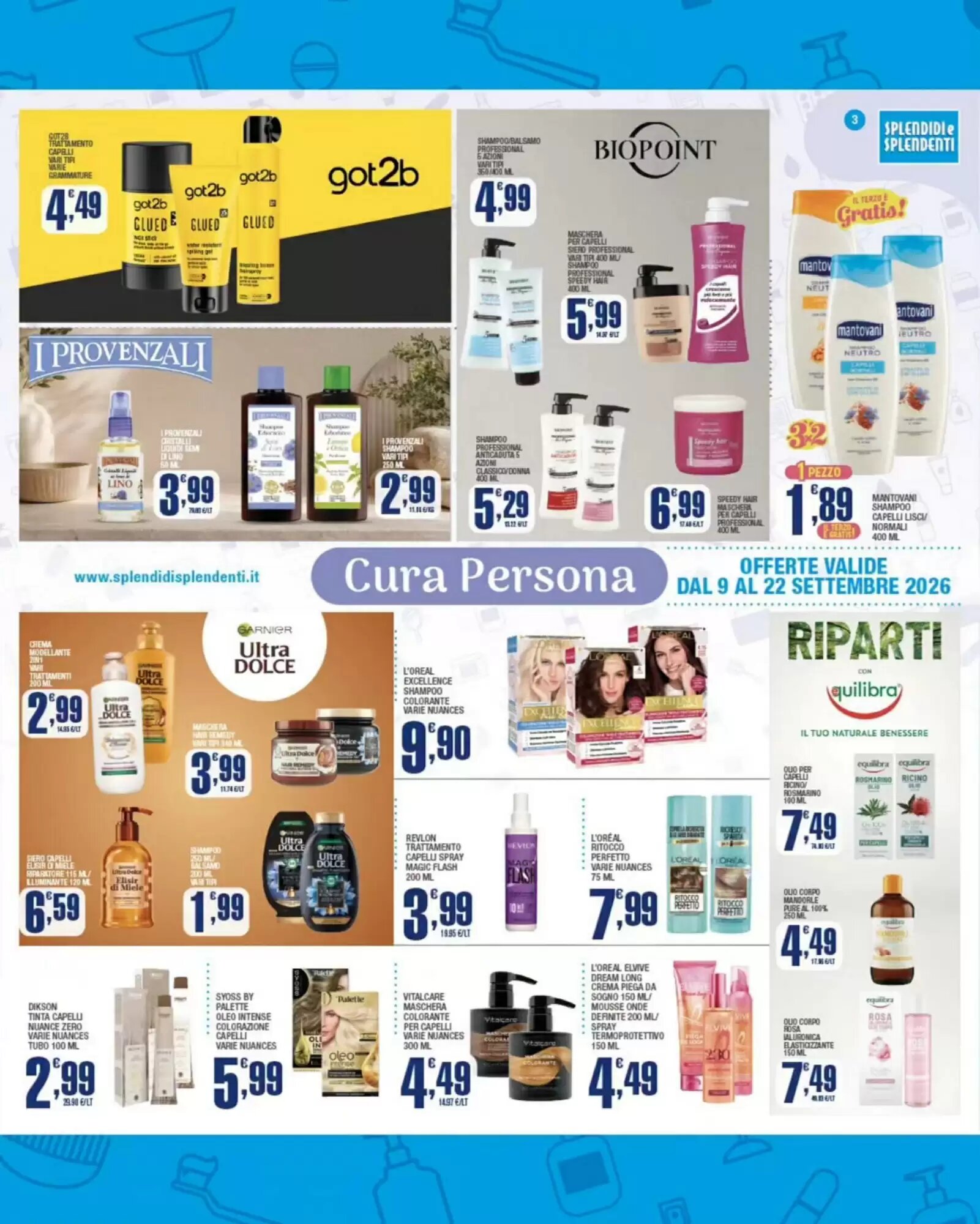Volantino promozionale Splendidi e Splendenti  valide dal 09/09/2026 - Pagina 3.