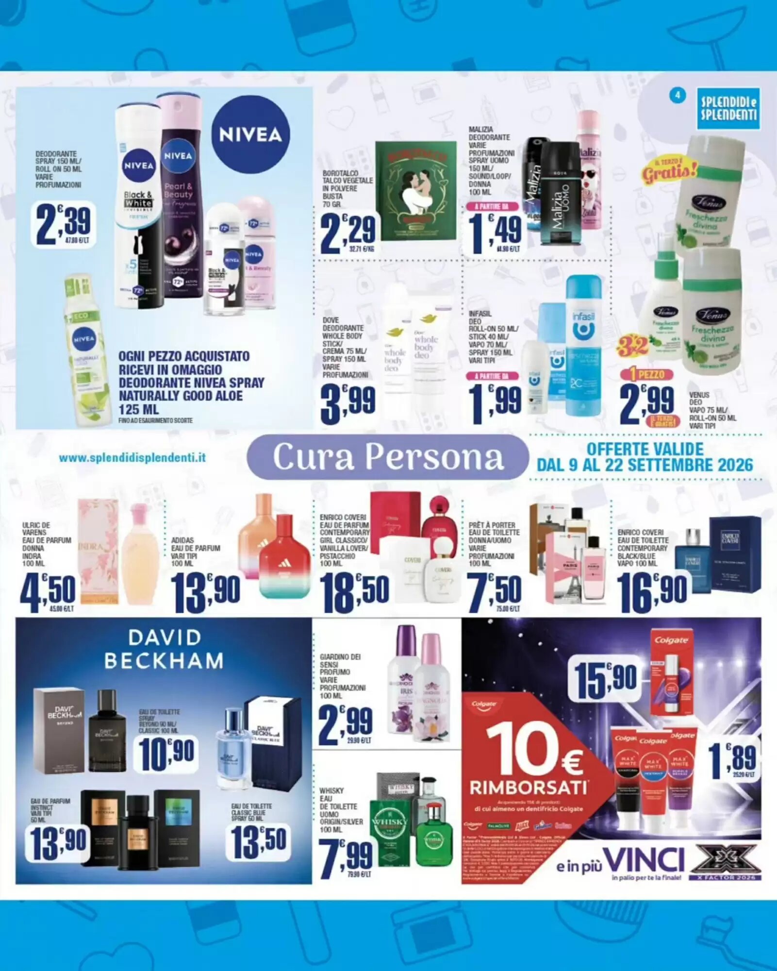 Volantino promozionale Splendidi e Splendenti  valide dal 09/09/2026 - Pagina 4.