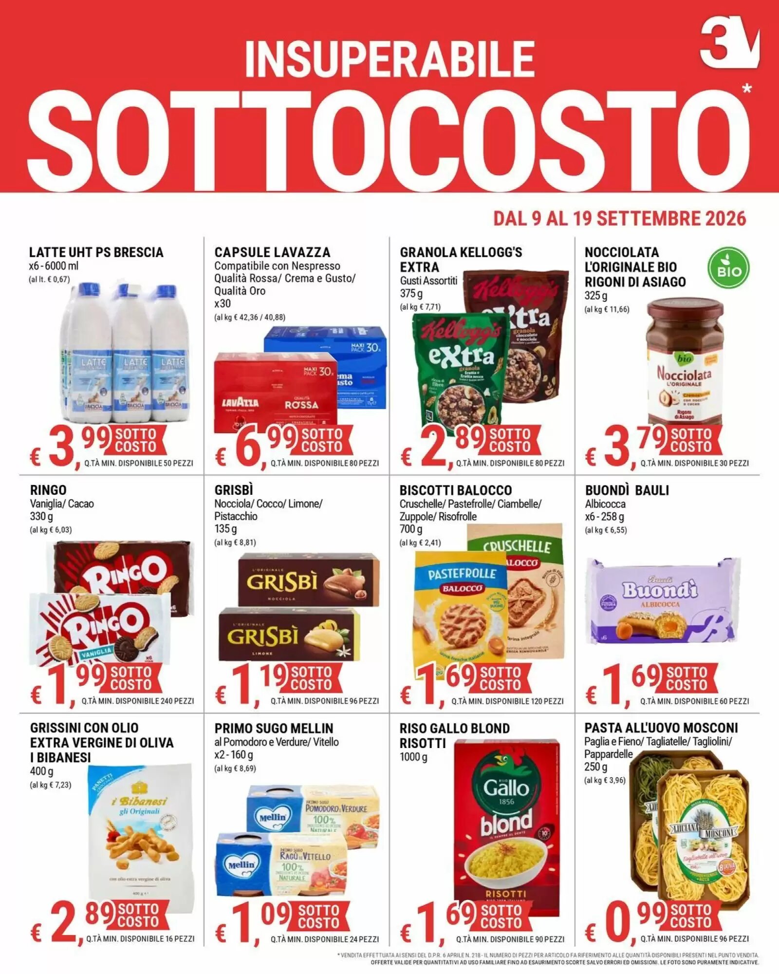 Volantino promozionale Tre Valli Supermercato  valide dal 09/09/2026 - Pagina 3.