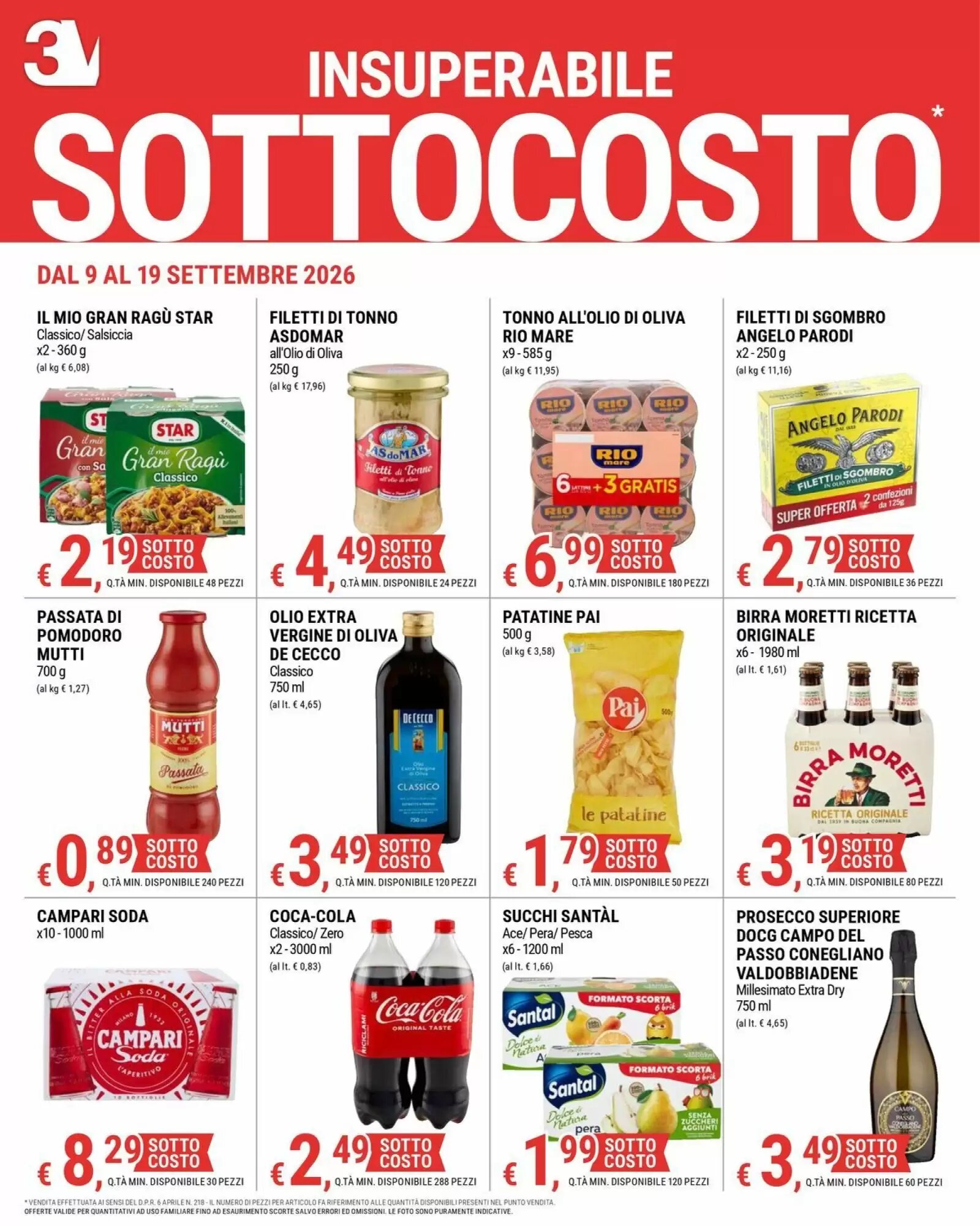 Volantino promozionale Tre Valli Supermercato  valide dal 09/09/2026 - Pagina 4.
