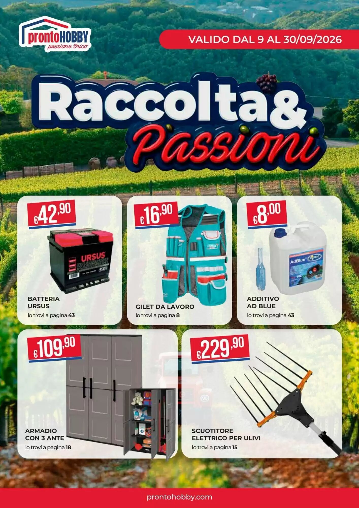 Volantino promozionale Pronto Hobby valide dal 09/09/2026 - Pagina 1.