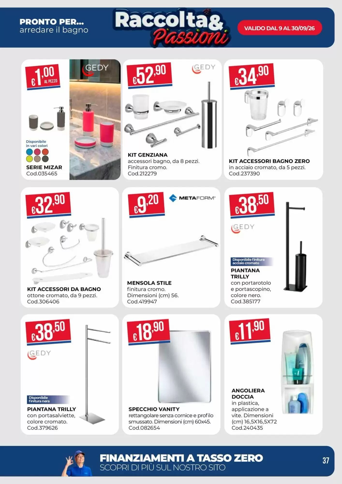 Volantino promozionale Pronto Hobby  valide dal 09/09/2026 - Pagina 37.