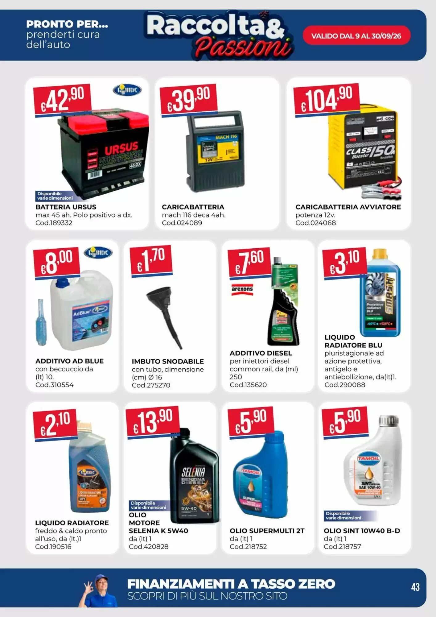 Volantino promozionale Pronto Hobby  valide dal 09/09/2026 - Pagina 43.