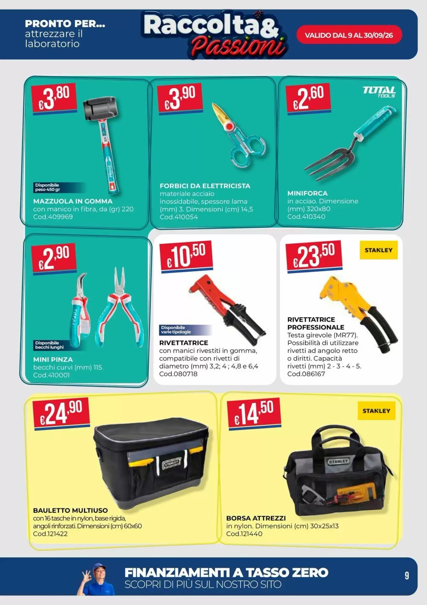 Volantino promozionale Pronto Hobby  valide dal 09/09/2026 - Pagina 9.