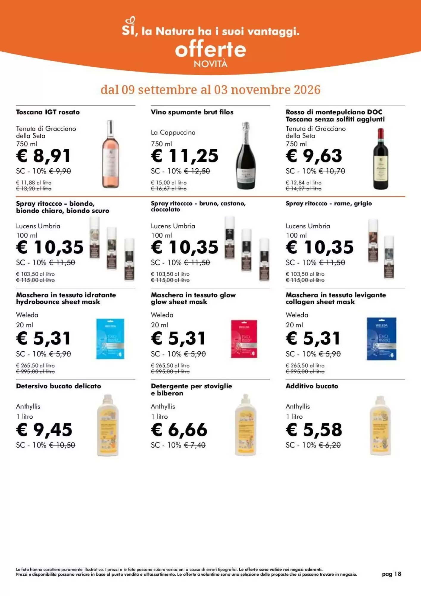 Volantino promozionale NaturaSì  valide dal 09/09/2026 - Pagina 18.