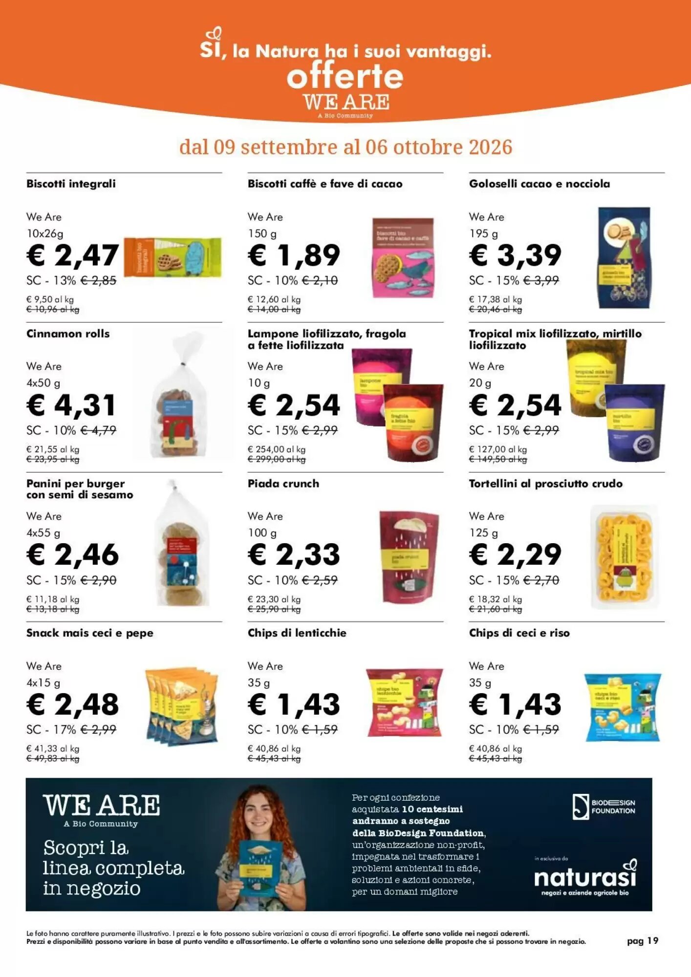 Volantino promozionale NaturaSì  valide dal 09/09/2026 - Pagina 19.