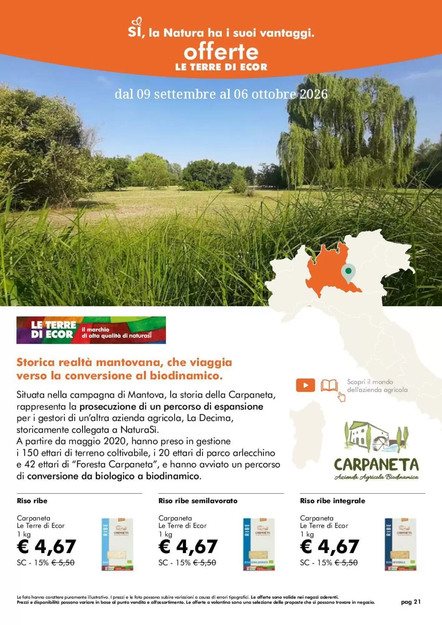 Volantino promozionale NaturaSì  valide dal 09/09/2026 - Pagina 21.