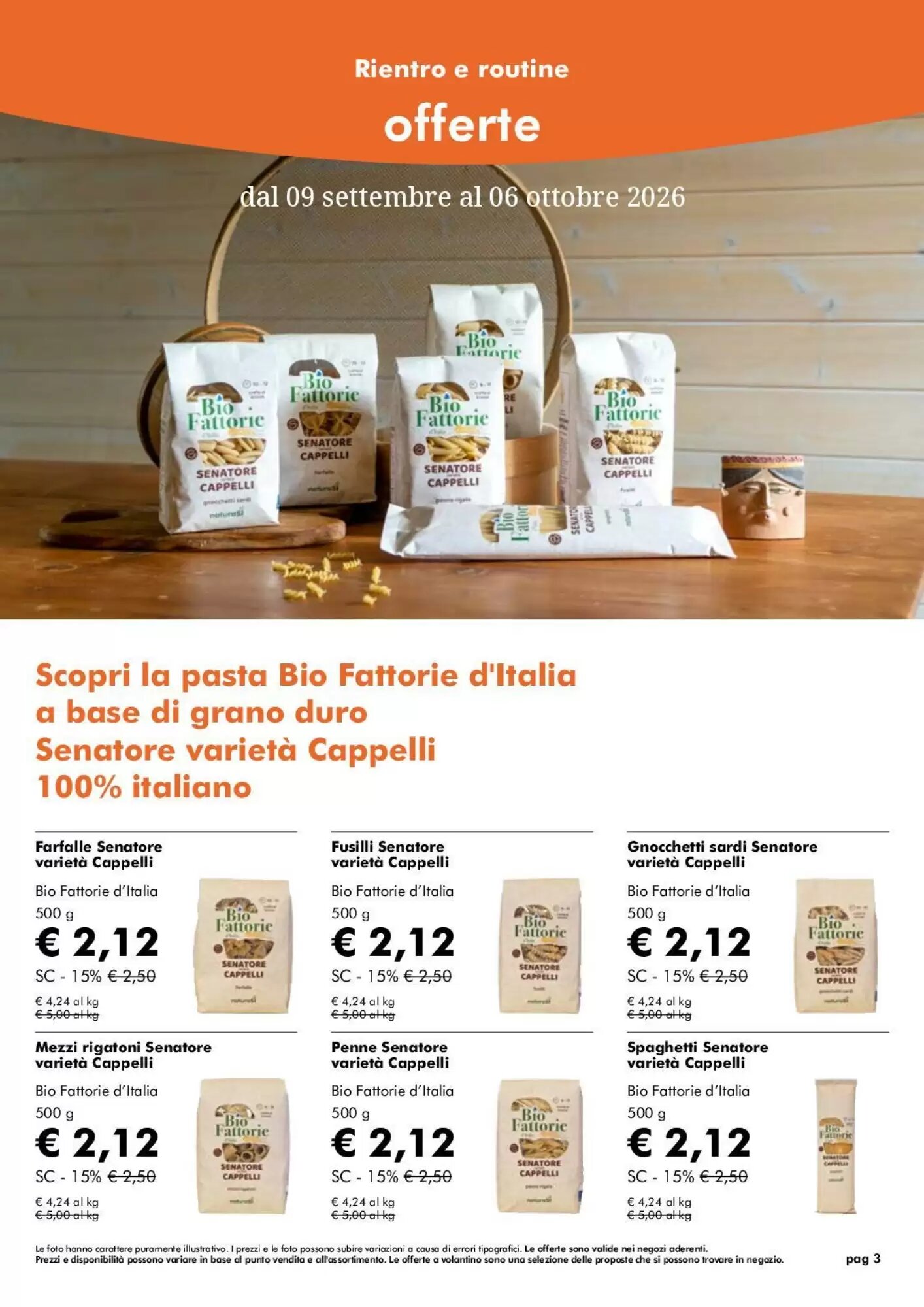 Volantino promozionale NaturaSì  valide dal 09/09/2026 - Pagina 3.