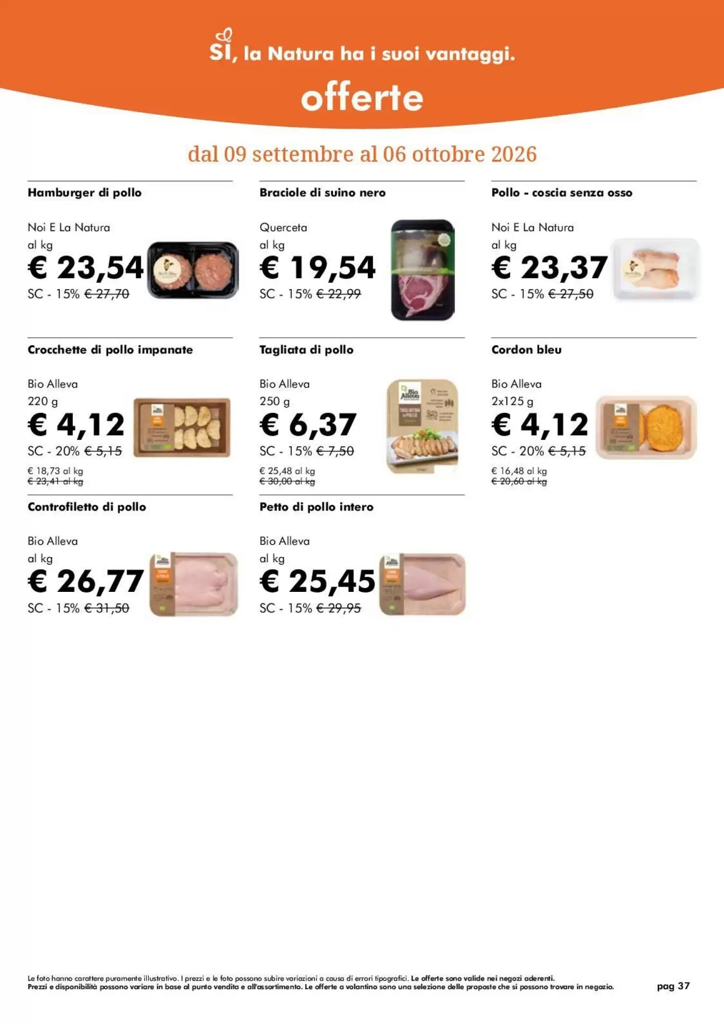 Volantino promozionale NaturaSì  valide dal 09/09/2026 - Pagina 37.