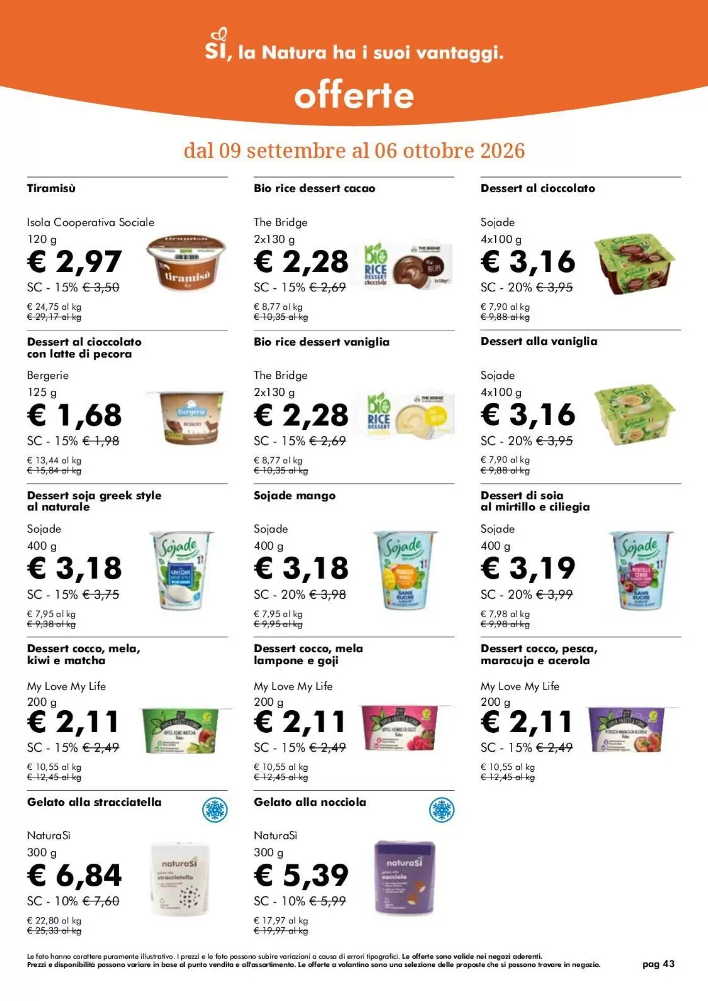 Volantino promozionale NaturaSì  valide dal 09/09/2026 - Pagina 43.