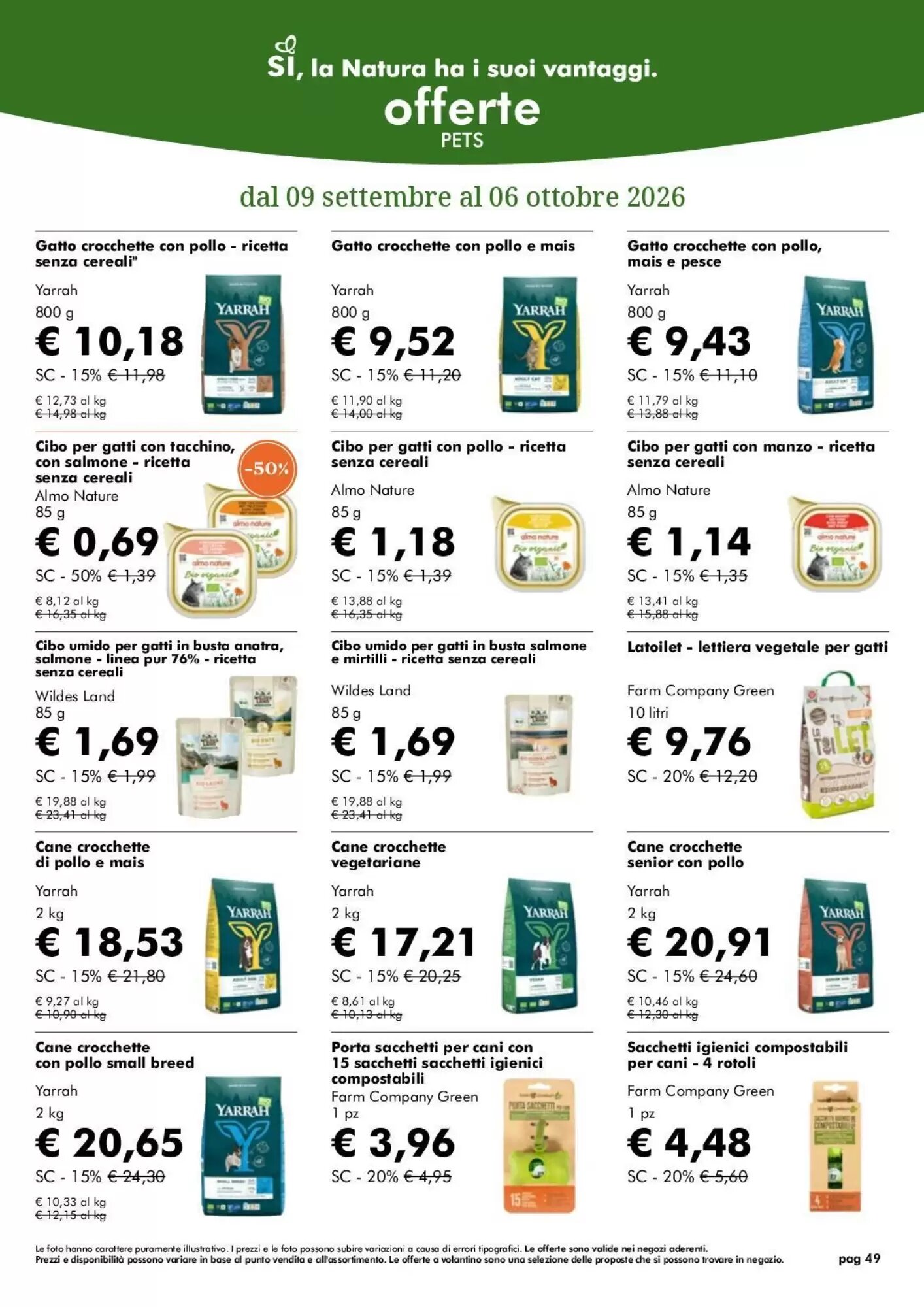 Volantino promozionale NaturaSì  valide dal 09/09/2026 - Pagina 49.