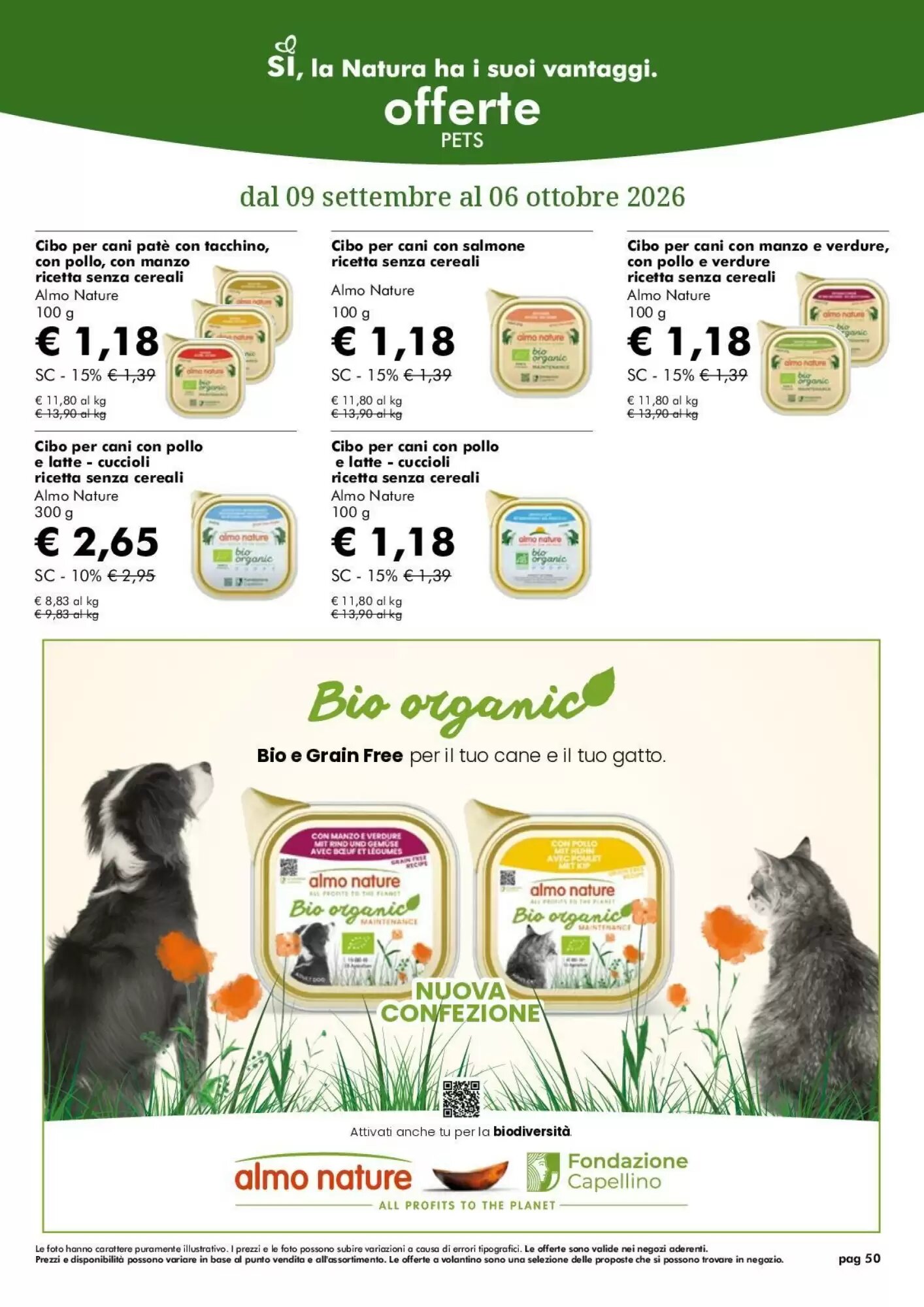 Volantino promozionale NaturaSì  valide dal 09/09/2026 - Pagina 50.
