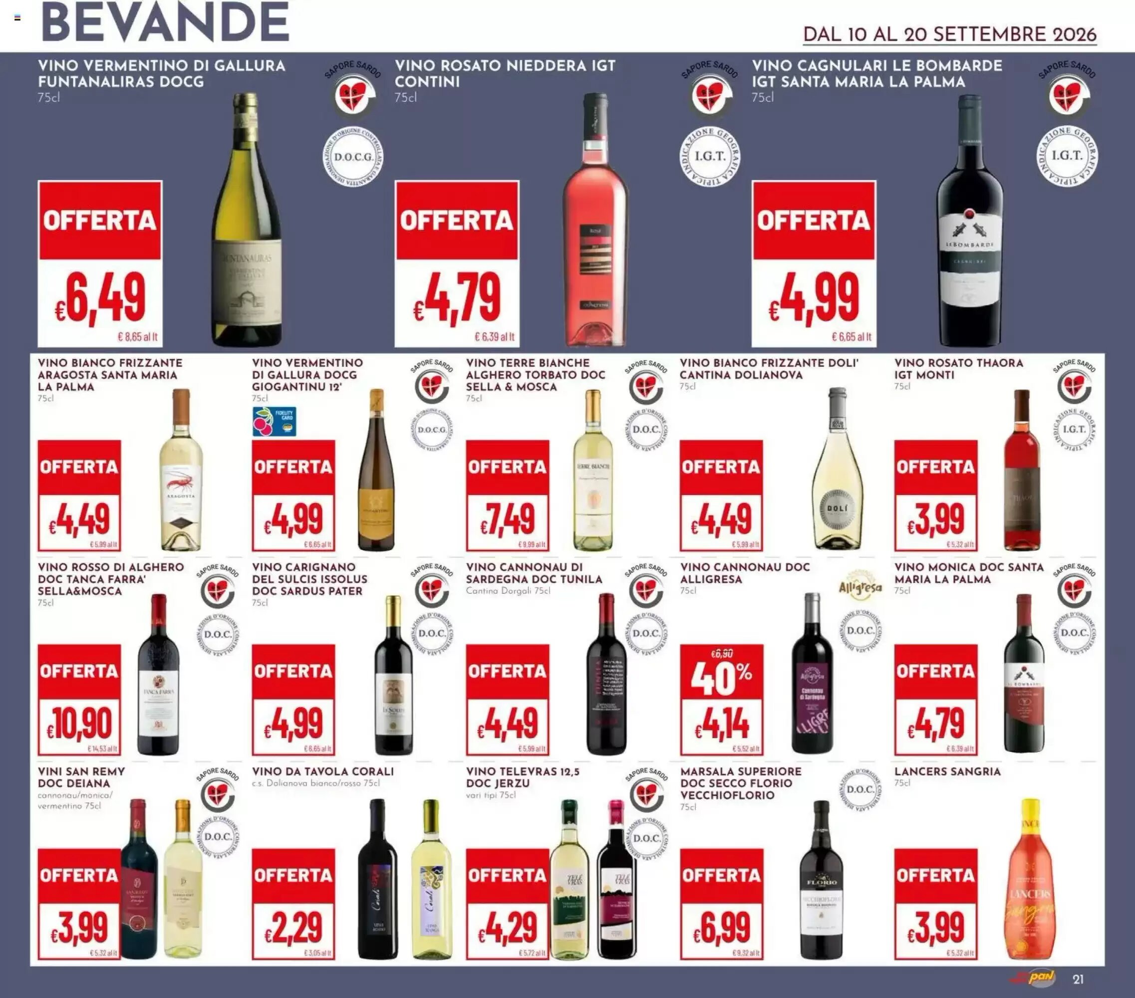 Volantino promozionale Pan  valide dal 10/09/2026 - Pagina 21.