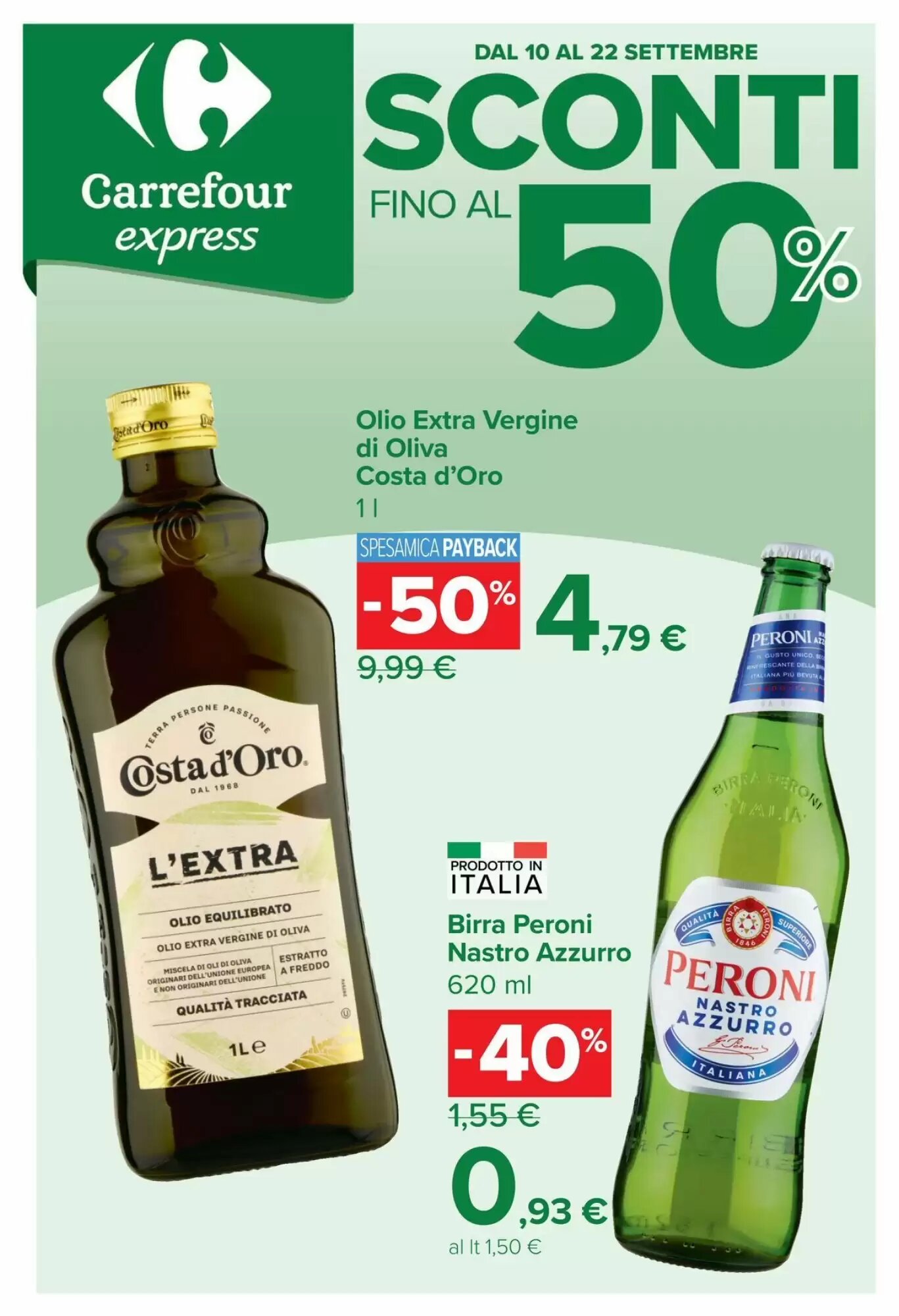 Volantino promozionale Carrefour Express  valide dal 10/09/2026 - Pagina 1.