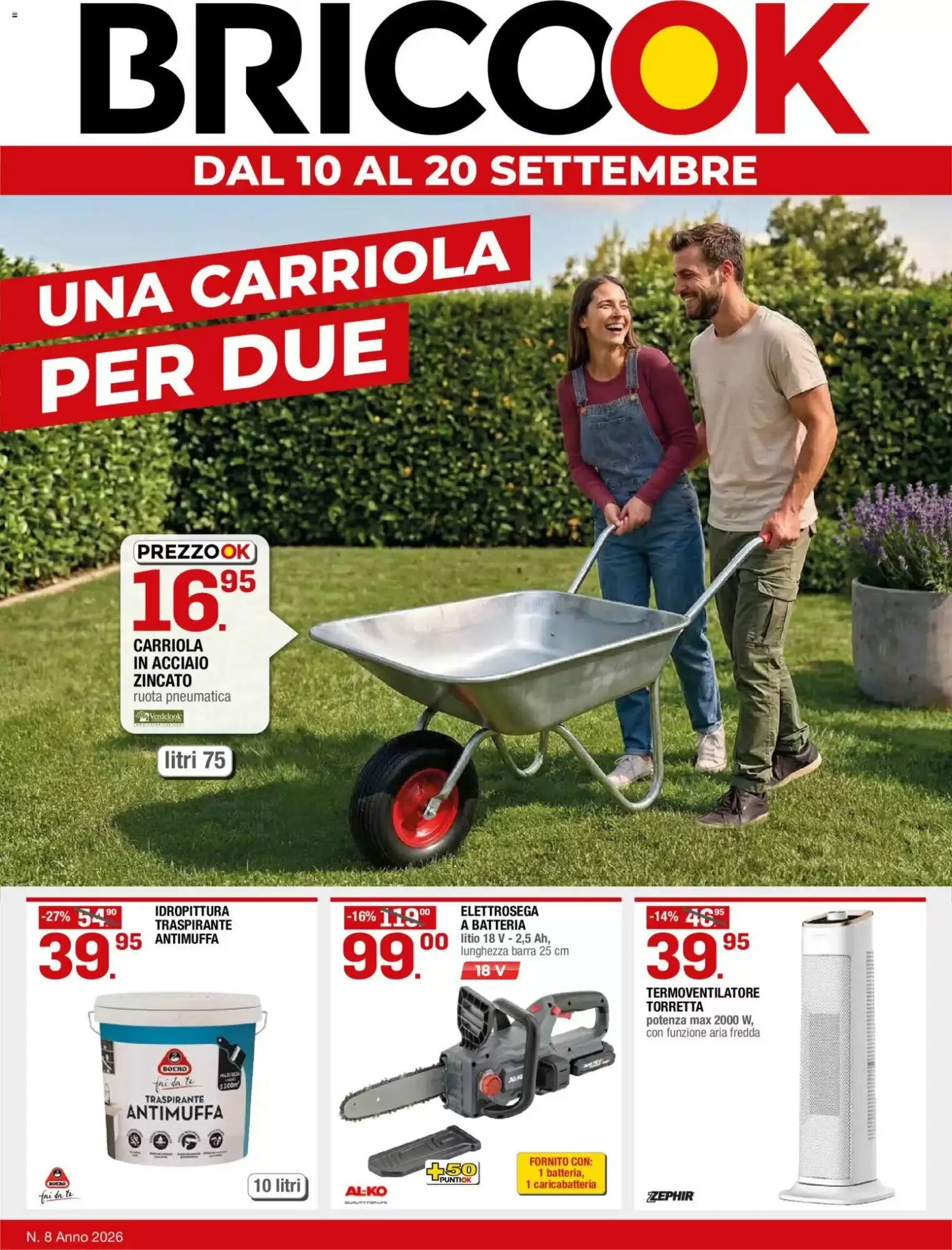Volantino promozionale Brico OK  valide dal 10/09/2026 - Pagina 1.