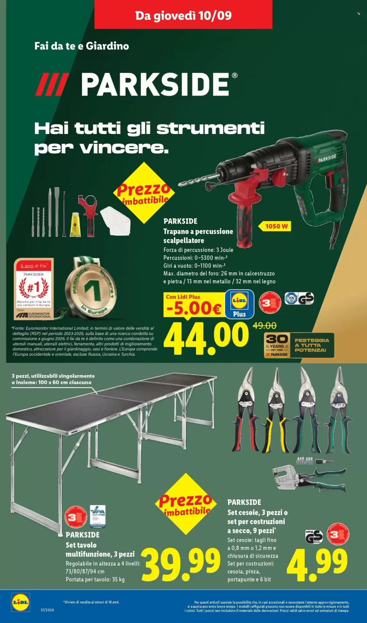 Volantino promozionale Lidl  valide dal 10/09/2026 - Pagina 30.