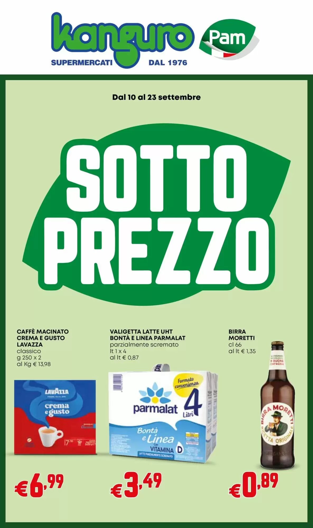 Volantino promozionale Kanguro valide dal 10/09/2026 - Pagina 1.