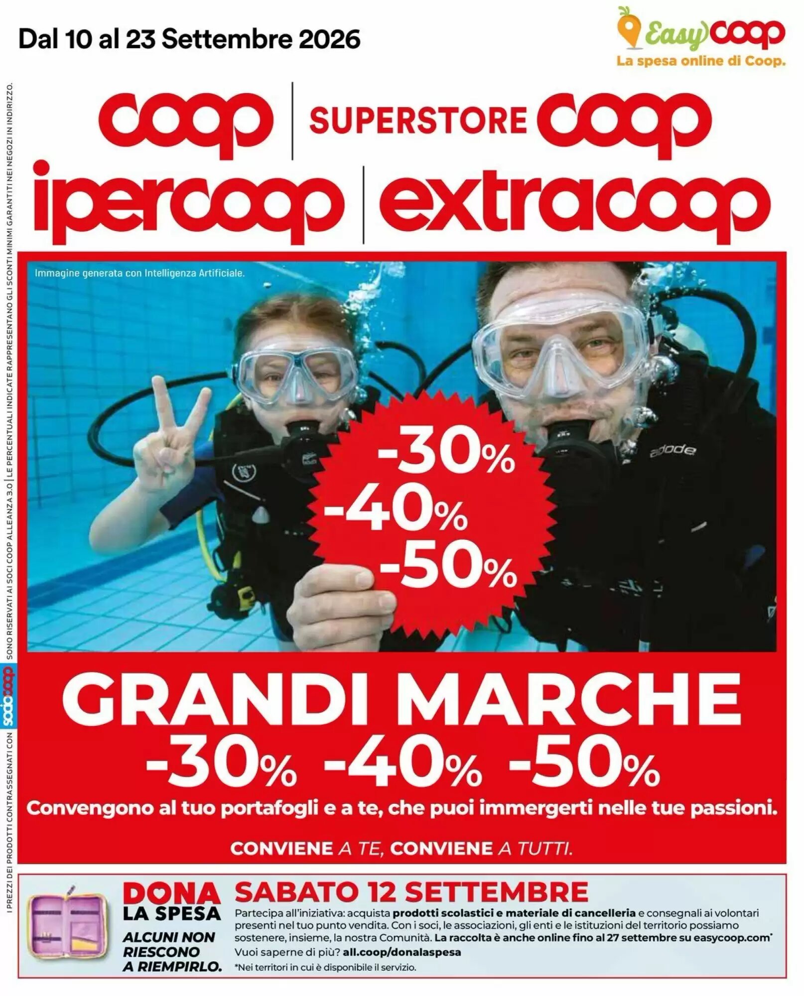 Volantino promozionale Coop  valide dal 10/09/2026 - Pagina 1.