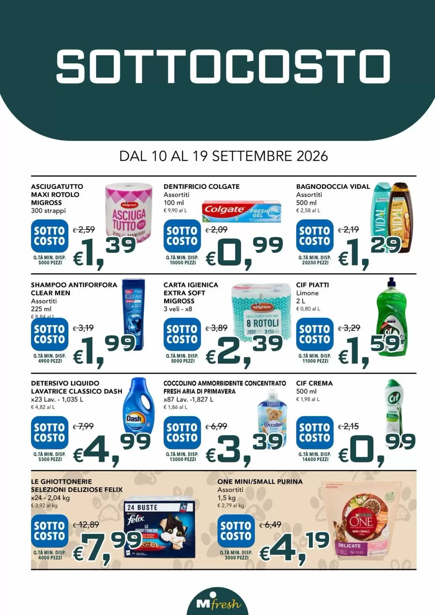 Volantino promozionale Migross Supermercati e Market  valide dal 10/09/2026 - Pagina 6.