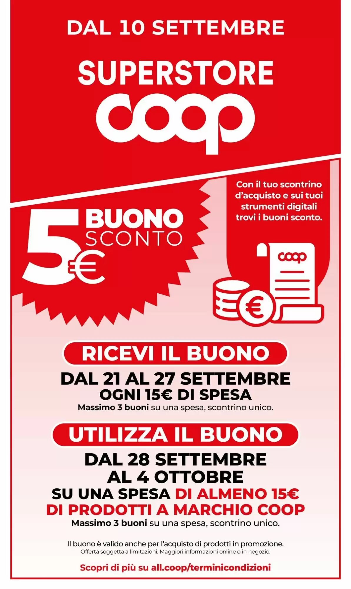 Volantino promozionale Coop Master Alleanza 3.0  valide dal 10/09/2026 - Pagina 1.