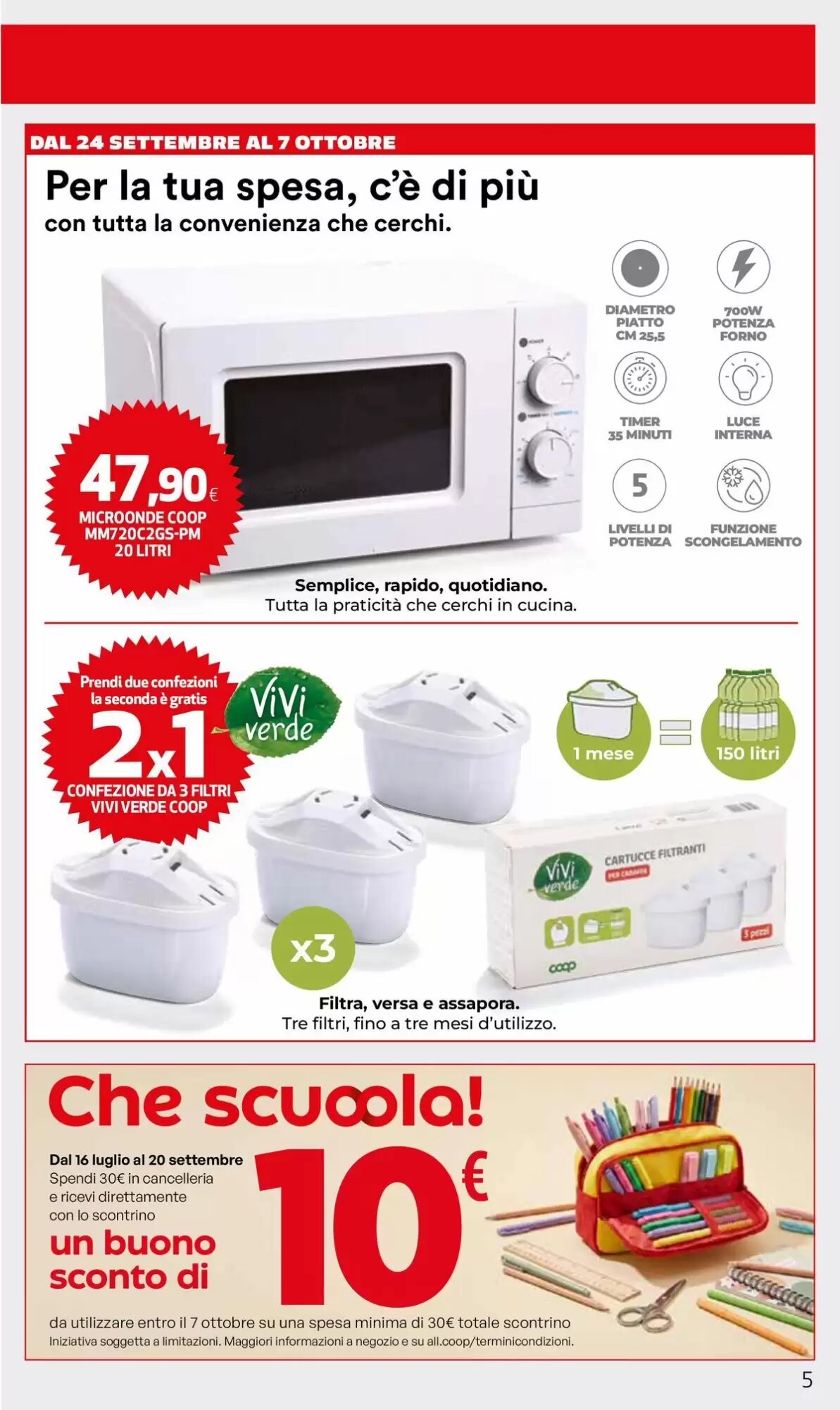 Volantino promozionale Coop Master Alleanza 3.0  valide dal 10/09/2026 - Pagina 5.