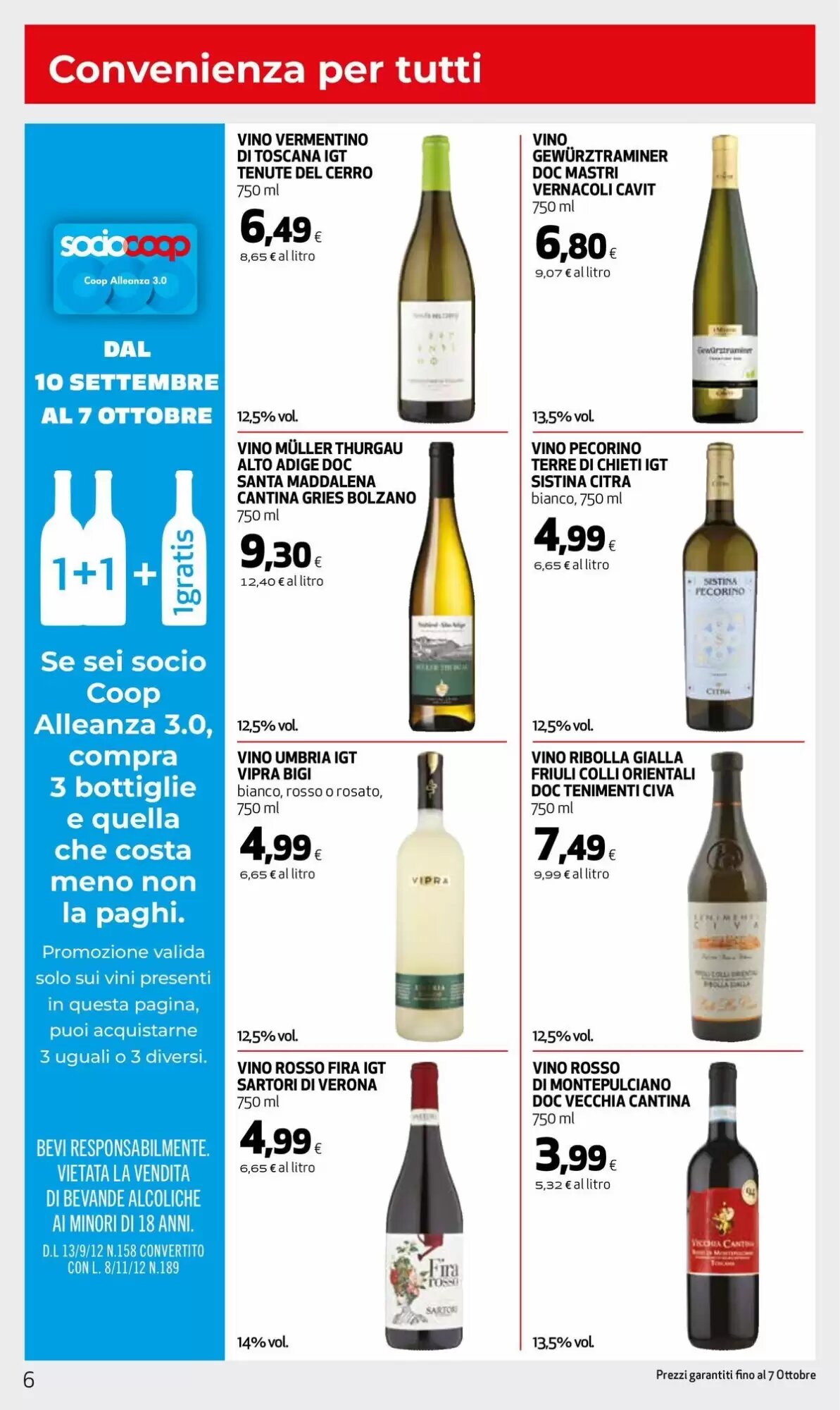Volantino promozionale Coop Master Alleanza 3.0  valide dal 10/09/2026 - Pagina 6.