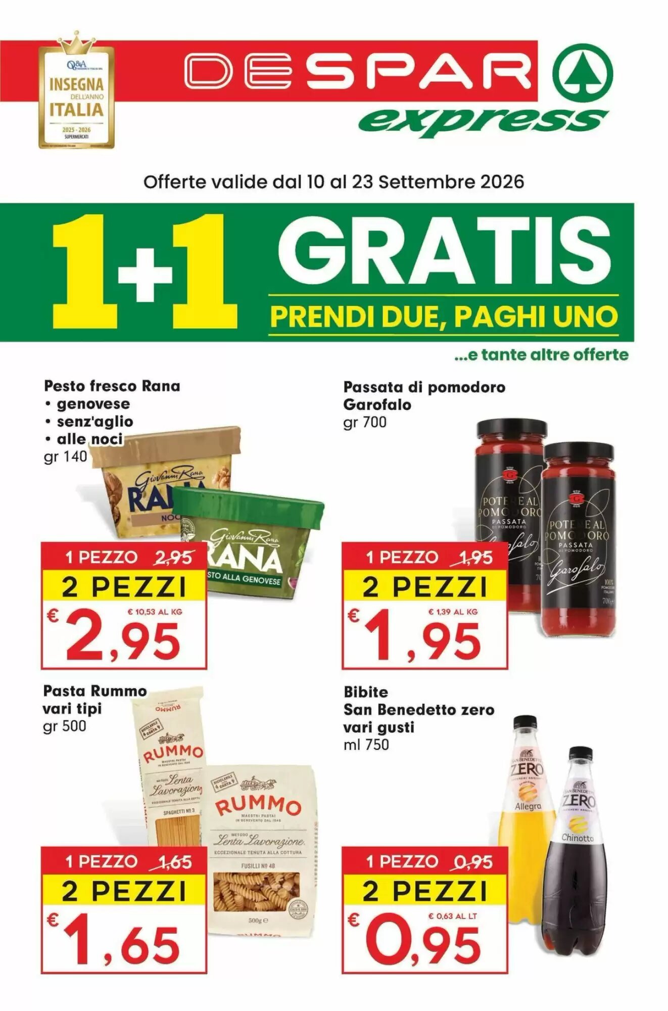 Volantino promozionale Despar  valide dal 10/09/2026 - Pagina 1.