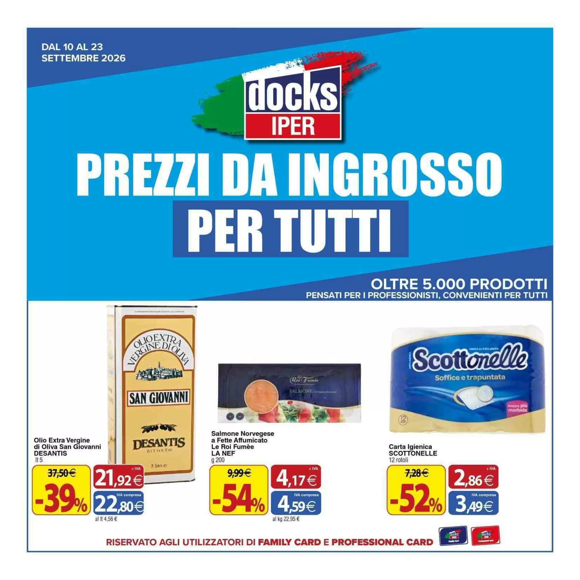 Volantino promozionale Docks Cash&Carry valide dal 10/09/2026 - Pagina 1.