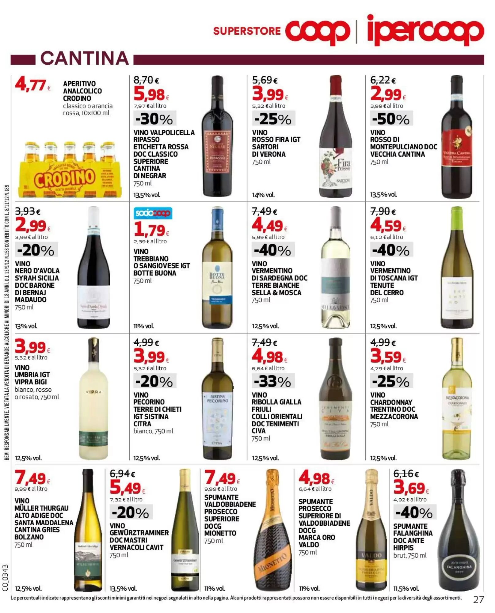 Volantino promozionale Coop Master Alleanza 3.0  valide dal 10/09/2026 - Pagina 27.