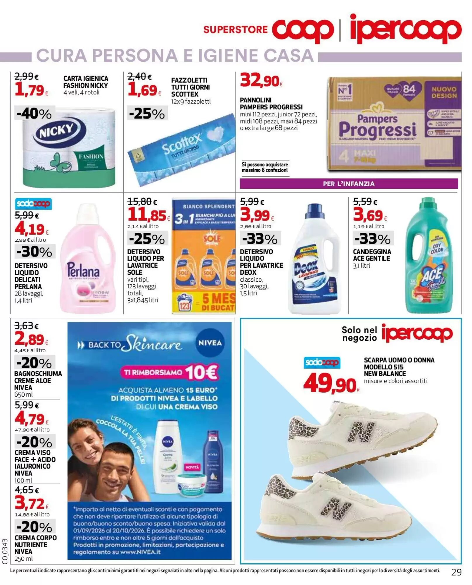 Volantino promozionale Coop Master Alleanza 3.0  valide dal 10/09/2026 - Pagina 29.