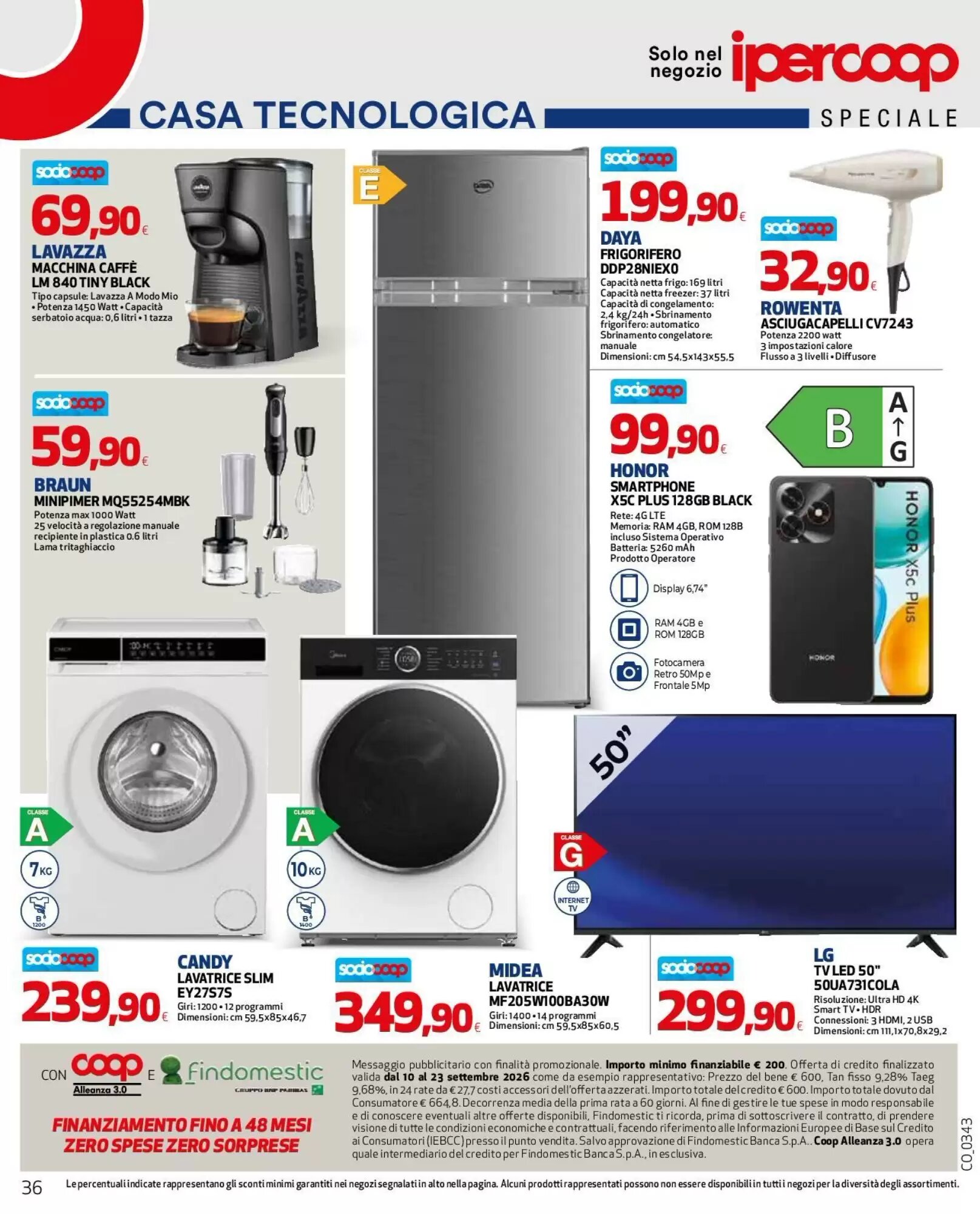Volantino promozionale Coop Master Alleanza 3.0  valide dal 10/09/2026 - Pagina 36.