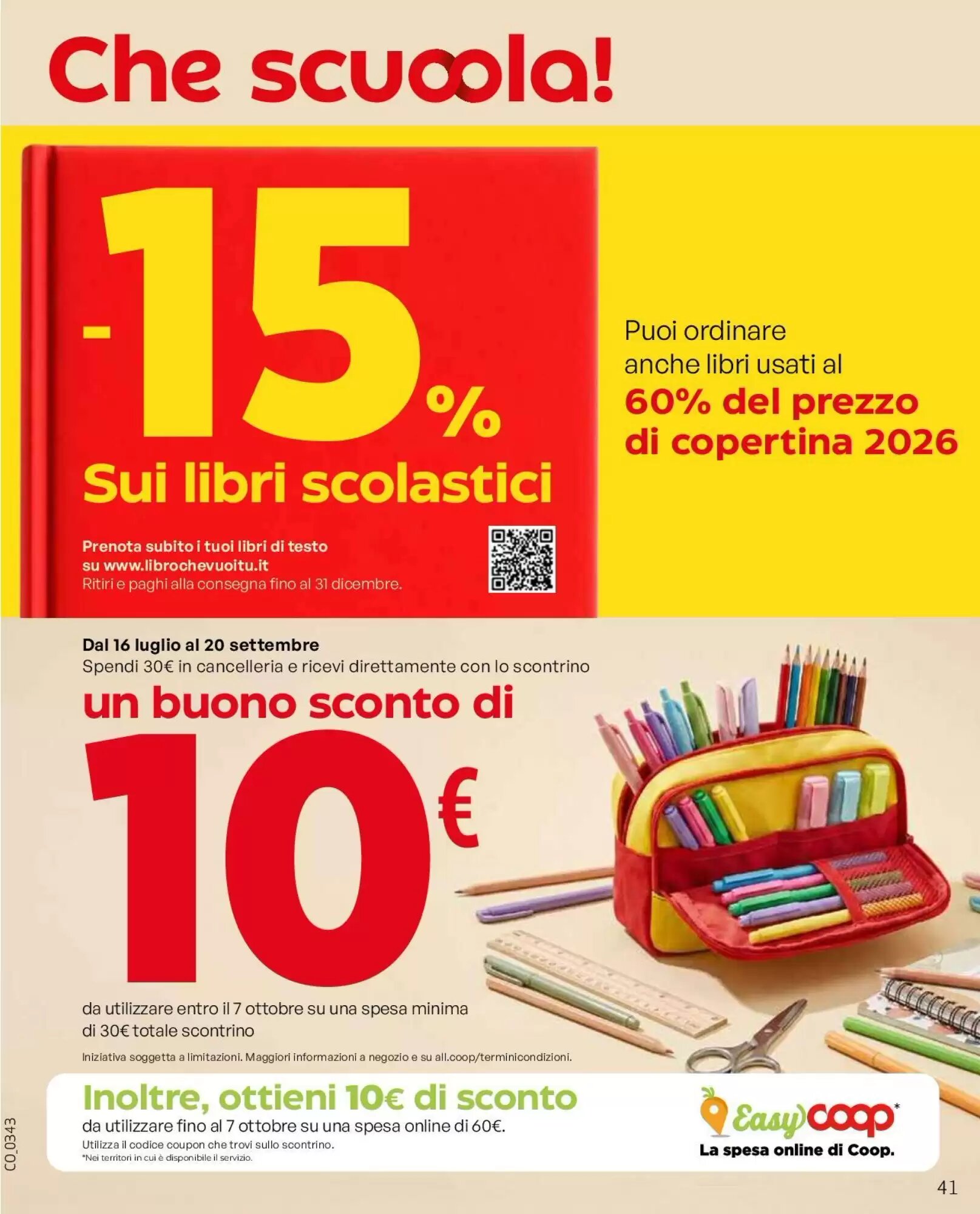 Volantino promozionale Coop Master Alleanza 3.0  valide dal 10/09/2026 - Pagina 41.