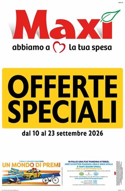 Volantino promozionale Maxi Supermercati  valide dal 10/09/2026