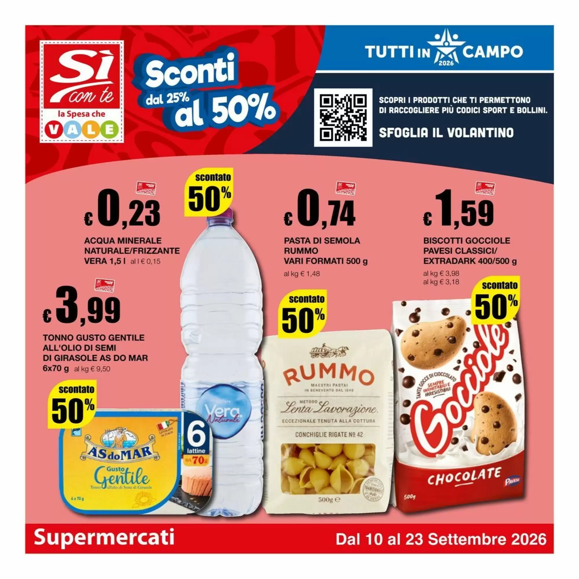 Volantino promozionale Sì con te  valide dal 10/09/2026 - Pagina 1.