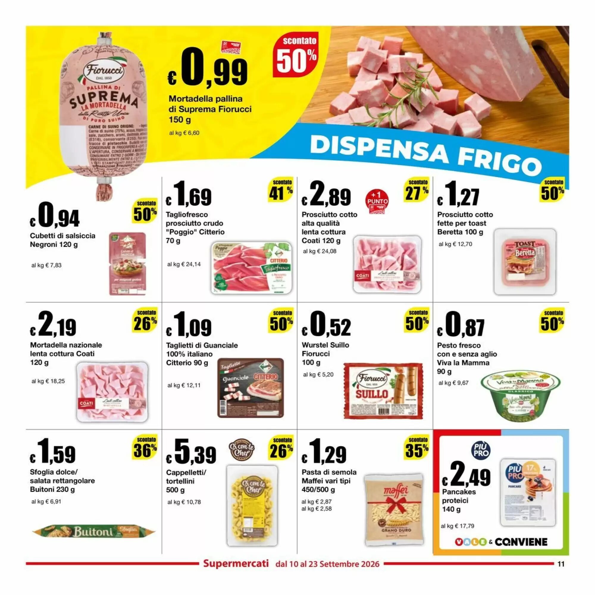 Volantino promozionale Sì con te  valide dal 10/09/2026 - Pagina 11.