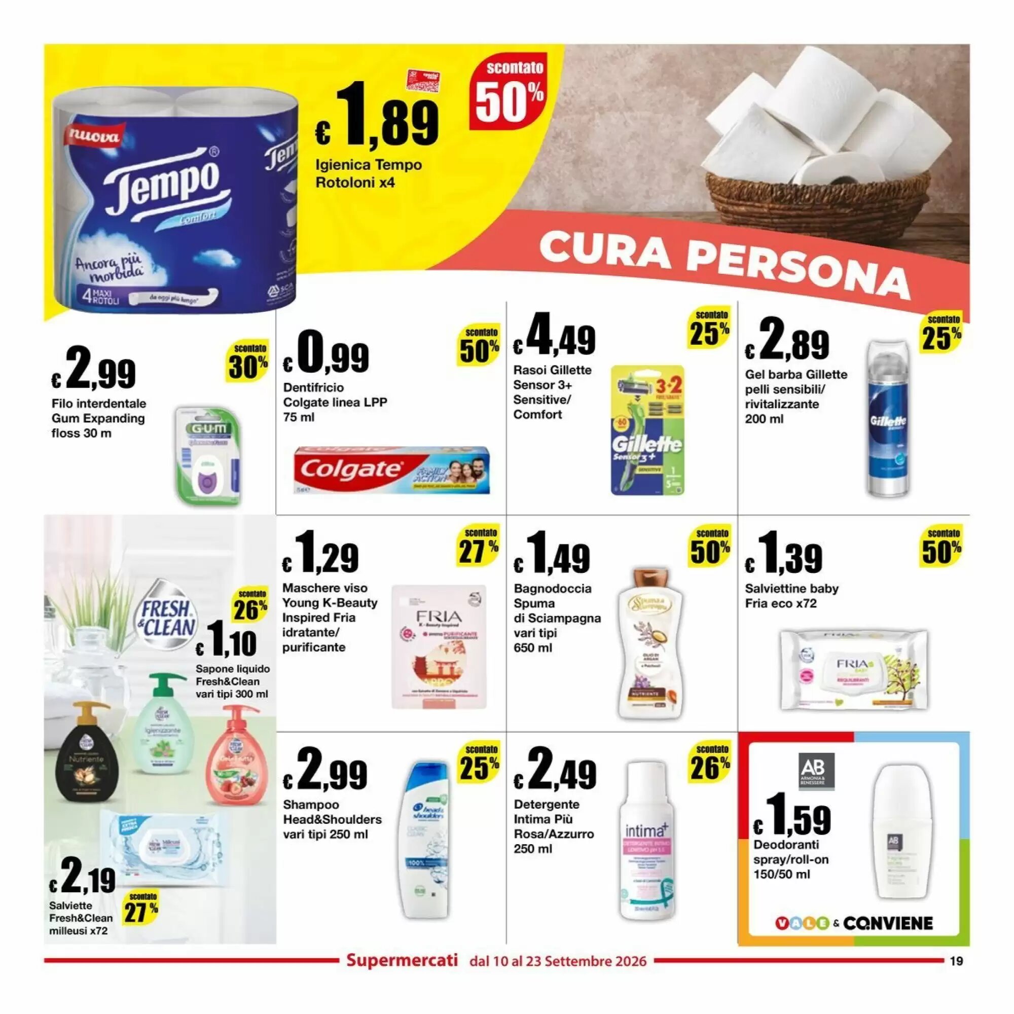 Volantino promozionale Sì con te  valide dal 10/09/2026 - Pagina 19.