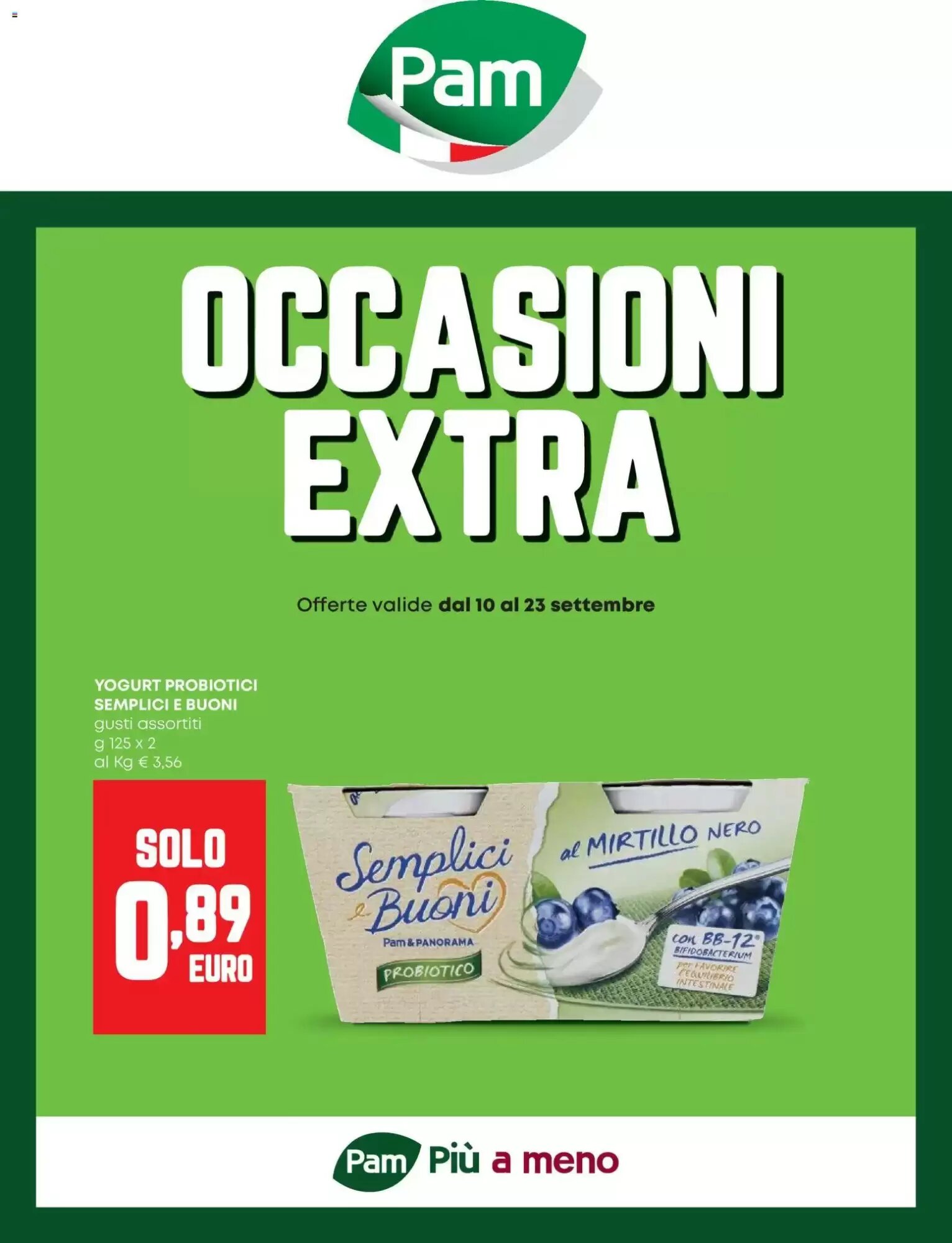 Volantino promozionale Pam  valide dal 10/09/2026 - Pagina 1.