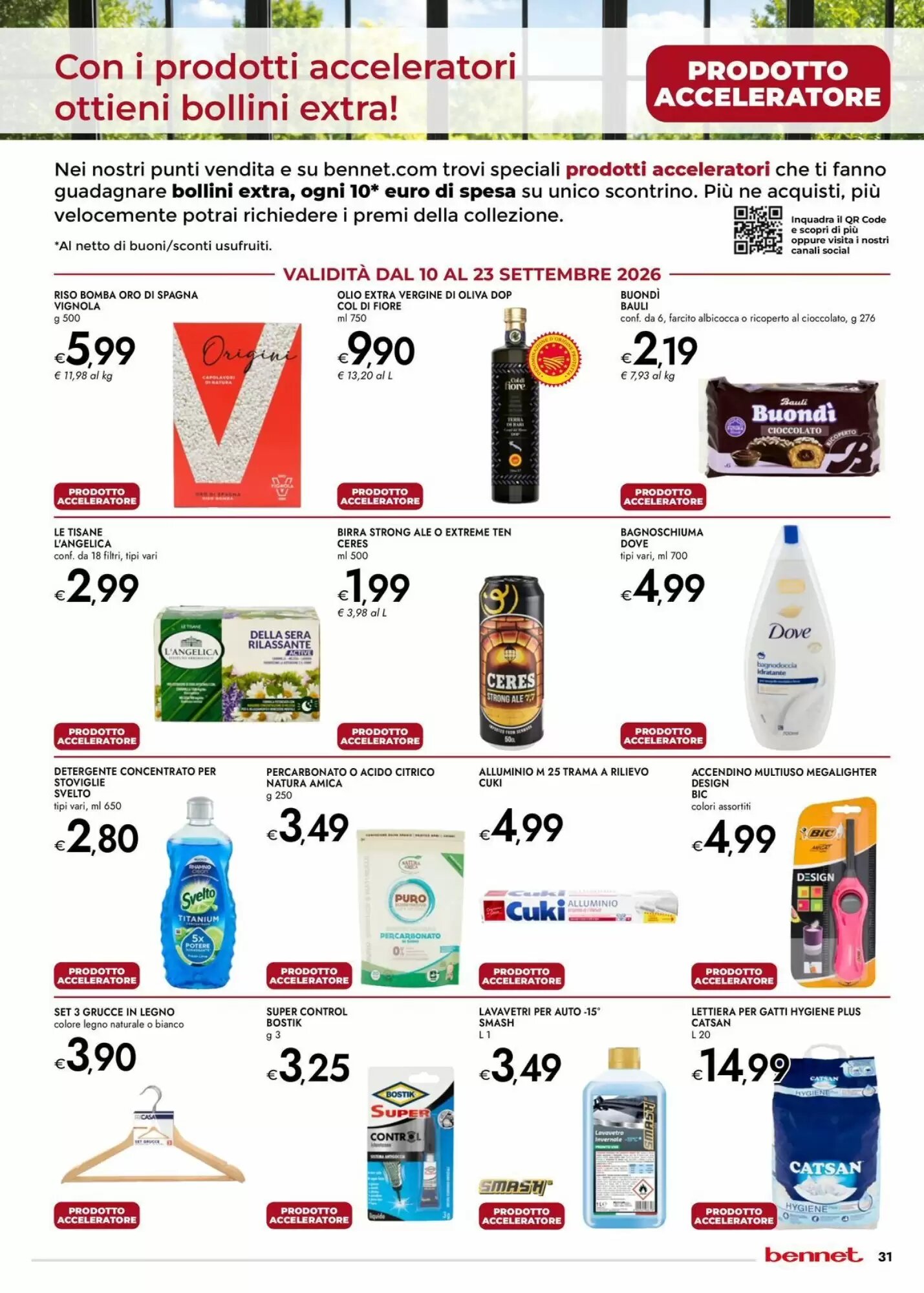 Volantino promozionale Bennet  valide dal 10/09/2026 - Pagina 31.