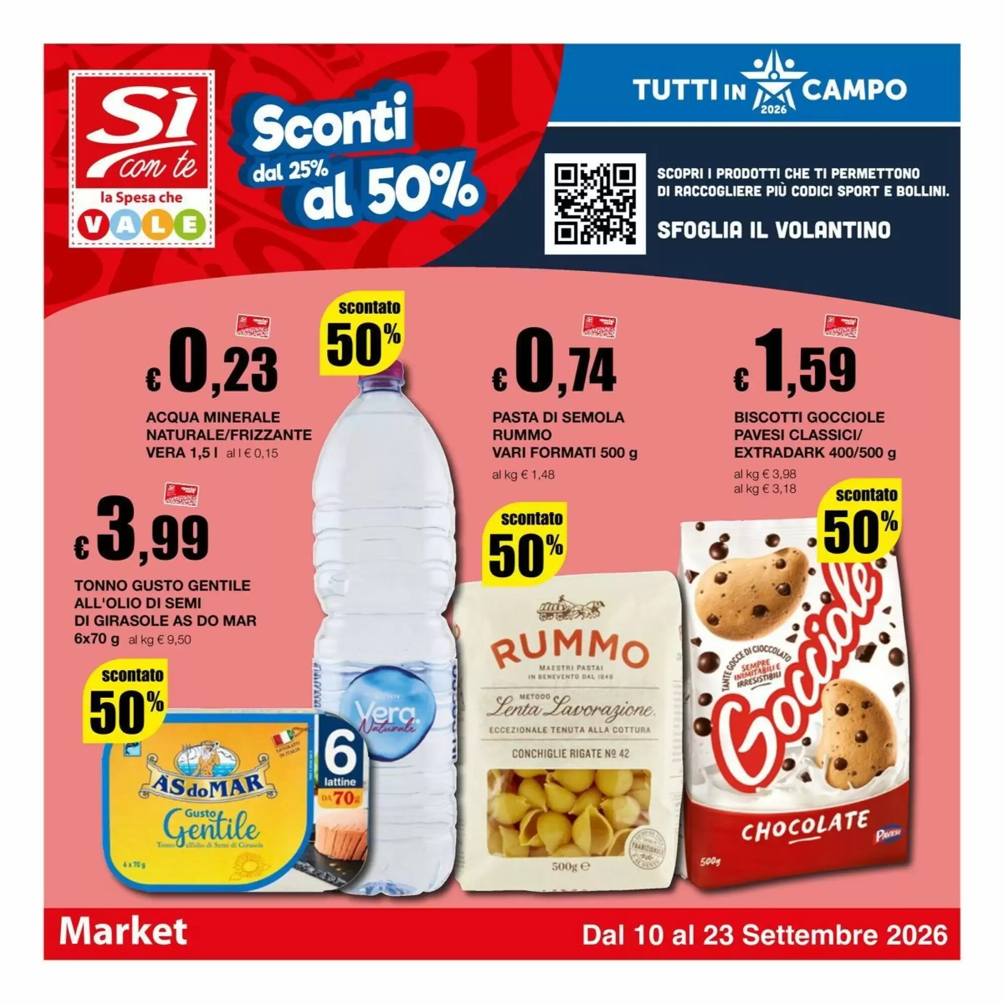Volantino promozionale Sì con te valide dal 10/09/2026 - Pagina 1.