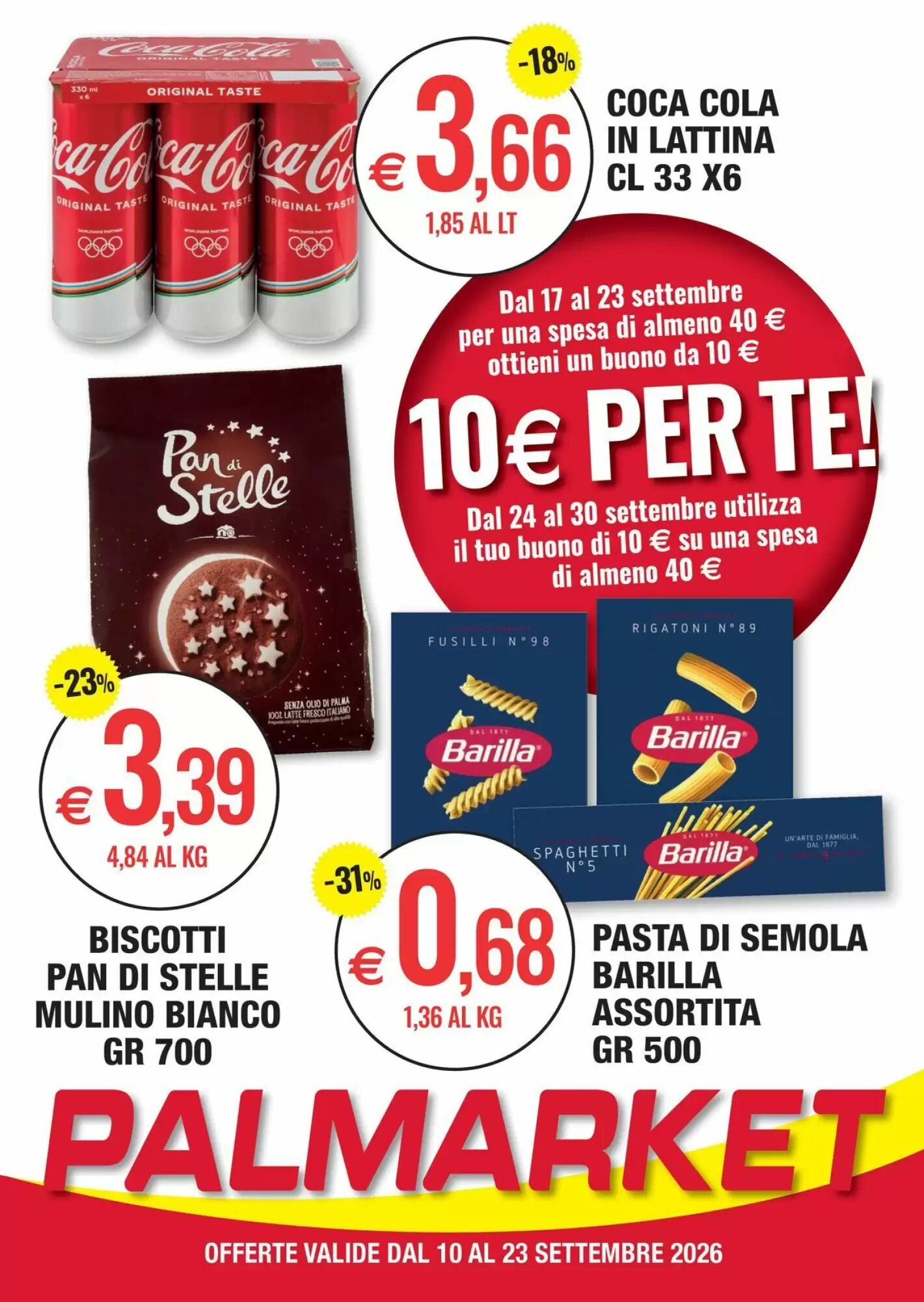 Volantino promozionale Palmarket valide dal 10/09/2026 - Pagina 1.